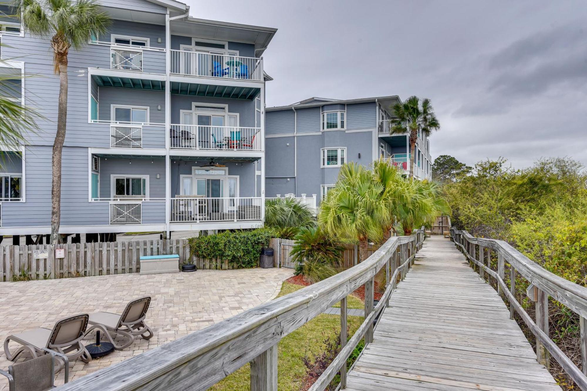 Breezy Tybee Island Condo - 100 Yards From Beach! Exterior photo